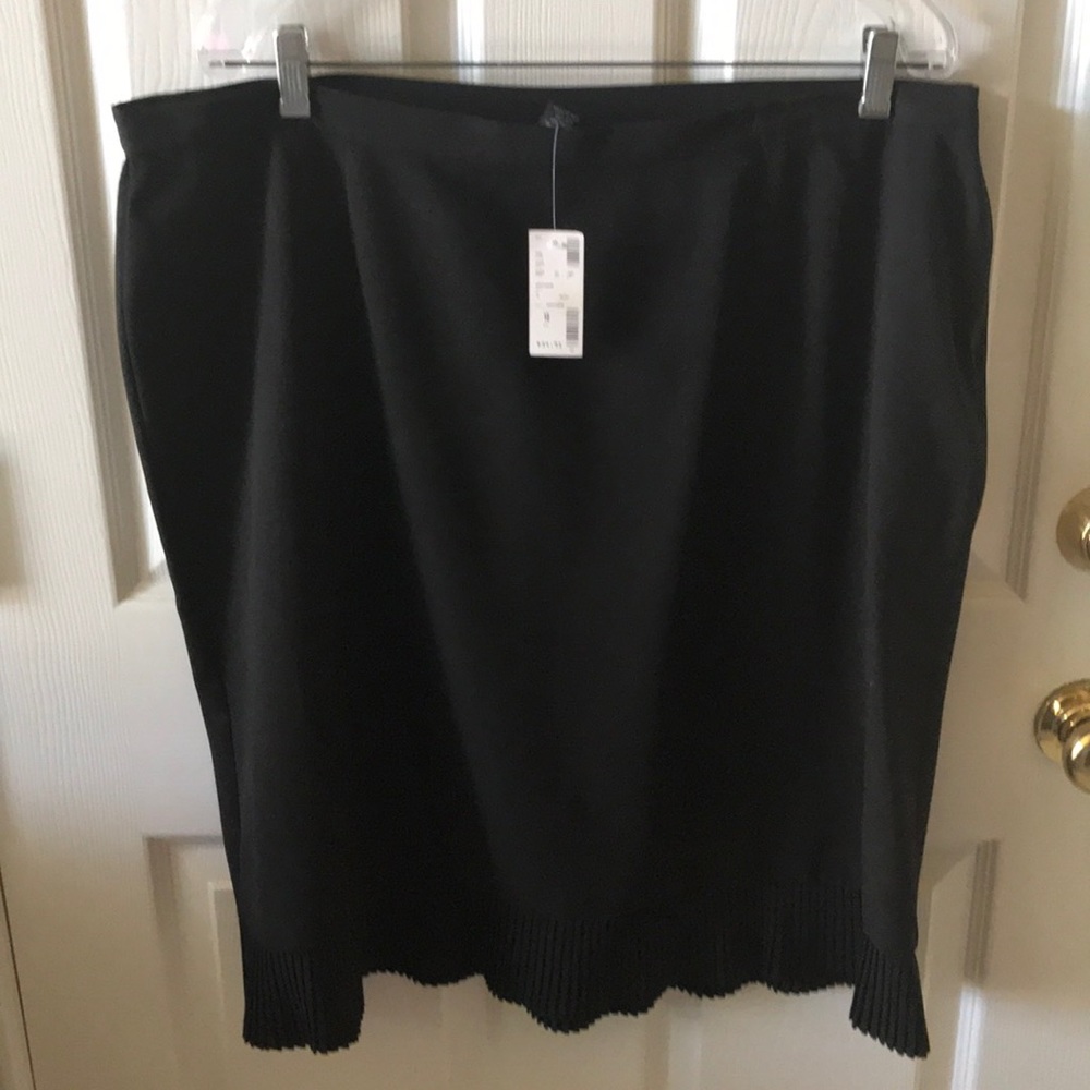 Black skirt. Plus size